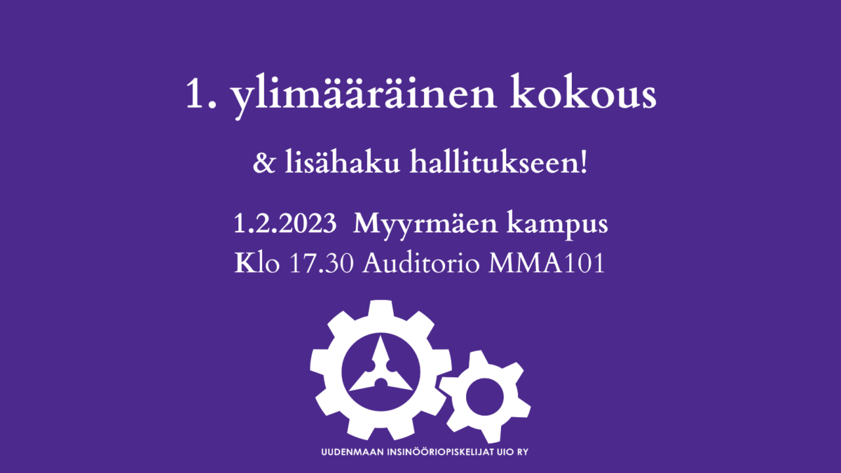 Read more about the article UIO ry:n 1. Ylimääräinen yhdistyksen kokous 2023