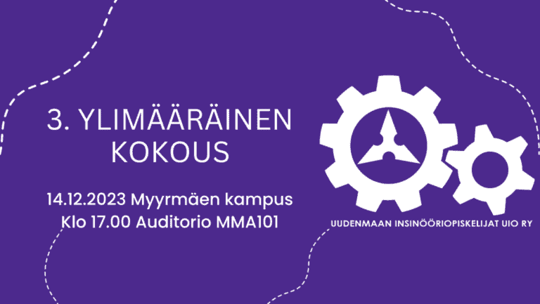 Read more about the article UIO ry:n 3. Ylimääräinen yhdistyksen kokous 2023